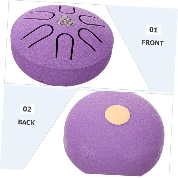 Mini Steel Tongue Rain Drum for Meditation Yoga Musical Education 3 Inch 6 Notes - Picture 7 of 9